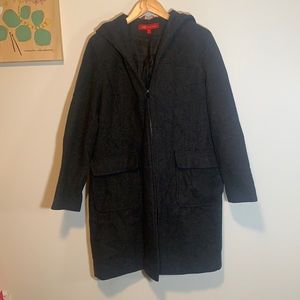 Wool Hooded Coat